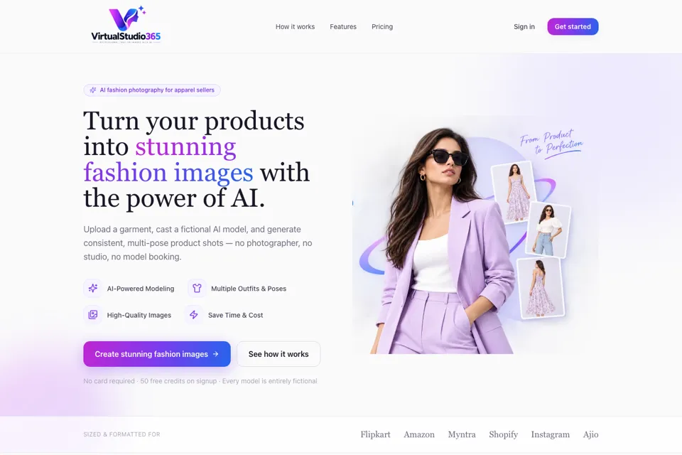 Screenshot of the VirtualStudio365 website (virtualstudio365.com)
